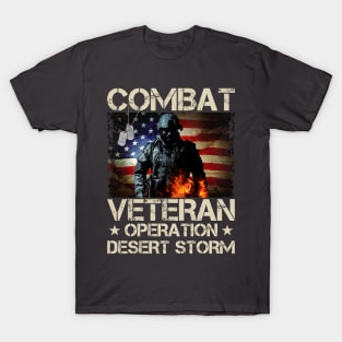 Combat Veteran Desert Storm T-Shirt T-Shirt